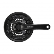 Шатун Shimano FC-TY501, 165mm, 42x34x24T, з чорн. захистом ланцюга