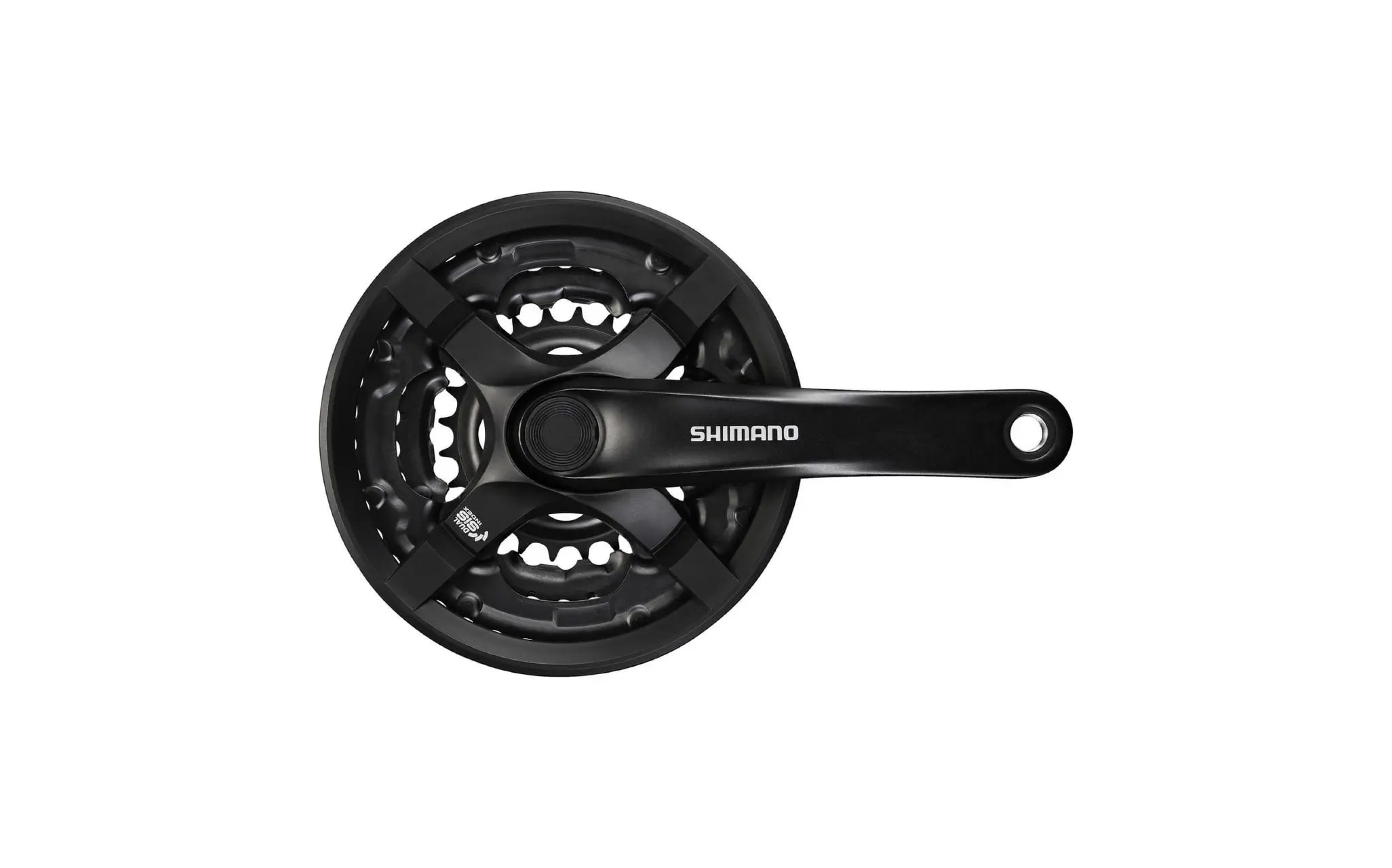 Шатун Shimano FC-TY501, 170mm, 42x34x24T, з чорн. захистом, без фікс. болта