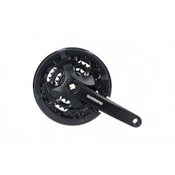 Шатун Shimano Tourney FC-МТ101, 170мм, 44х32х22Т, чорн., з захистом, з фікс. болтом