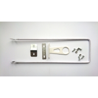 Корзина 28 металева стальна сітка з кришкою, біла