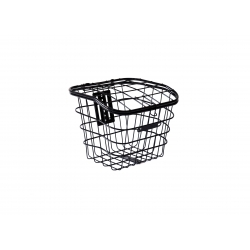 Basket 26 steel with mounting lid and racks, black