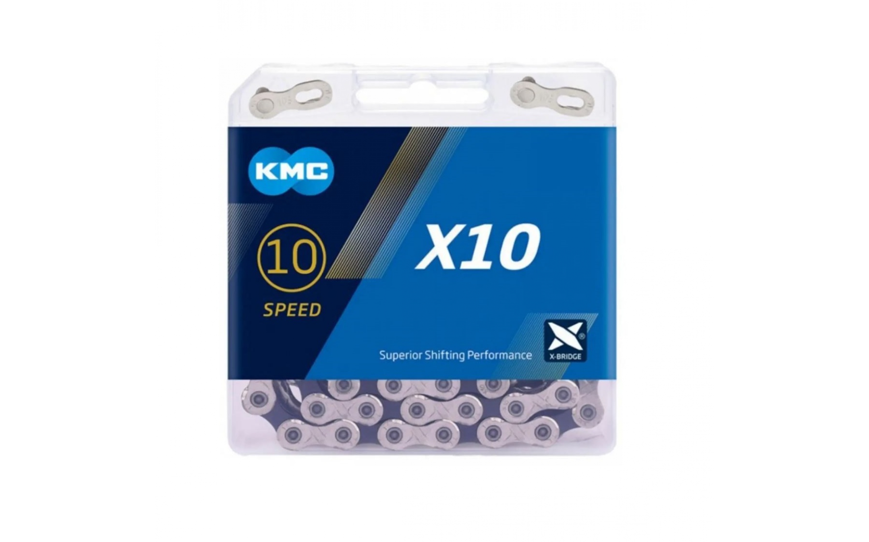 Ланцюг KMC X10-1 1/2х11/128/114L  срібн/срібн 10шв.