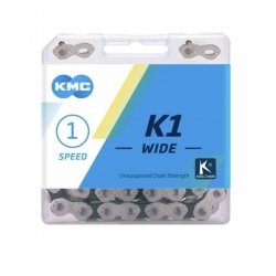 Ланцюг КМС K1-W 1/2x1/8x110L, срібний/чорний, 1 шв.