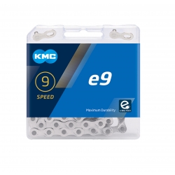 Ланцюг КМС е9-Т 1/2x11/128x122L, срібинй/срібний, 9 шв.