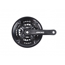 Connecting rod AL MTB 42/34/24T, 152mm black