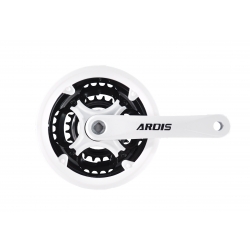 Connecting rod AL MTB 42/34/24T, 152mm white