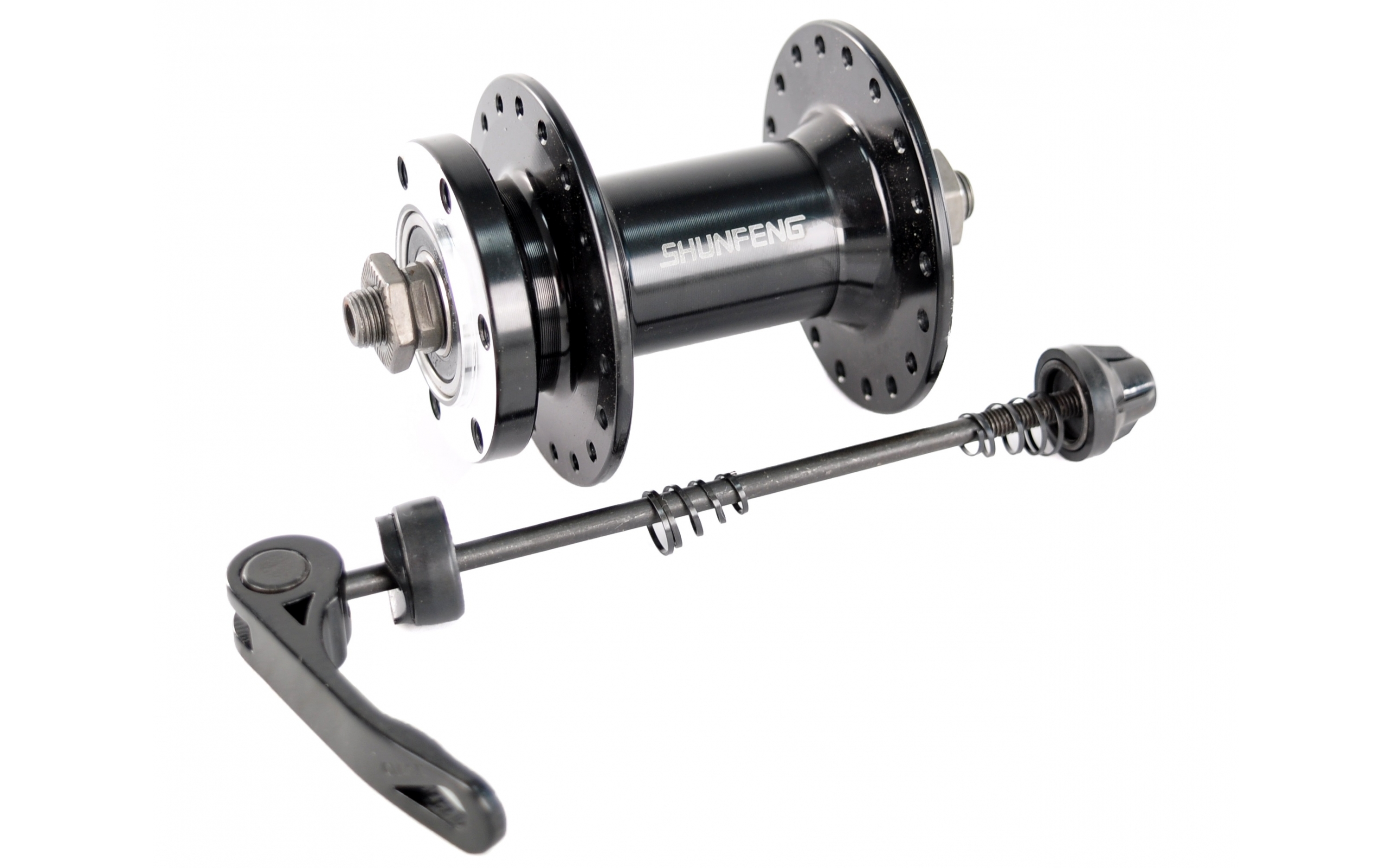 Втулка Shunfeng передня AL 3/8х14Gx36H 100х108, SF-A210FB, ексцентрик, пром-підшипник, чорна