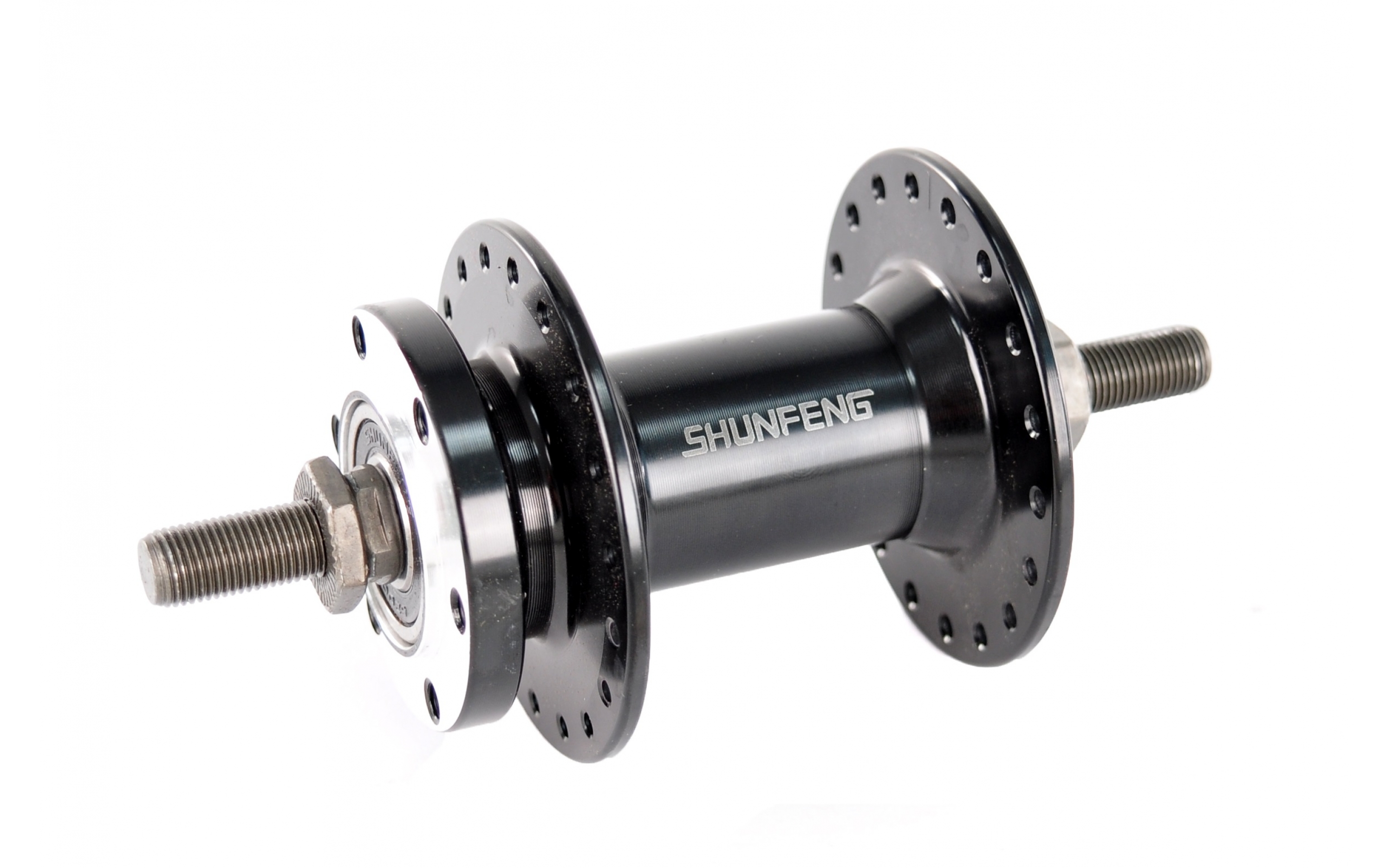 Втулка Shunfeng передня AL 3/8х14Gx36H 100х140, SF-A210FB, пром-підшипник, чорна