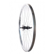 Колісний комплект СТ 28" задній 14Gх36H(Втулка гальм. Shunfeng СТ , SF-CT01, срібл.Обід Ardis СТ 28" 14Gх36Н подвійний SS-8В, хром)