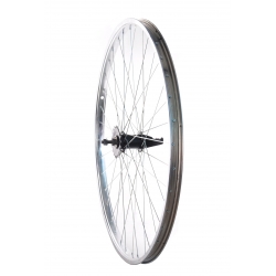 Колісний комплект СТ 28" задній 14Gх36H(Втулка гальм. Shunfeng СТ , SF-CT01, срібл.Обід Ardis СТ 28" 14Gх36Н подвійний SS-8В, хром)