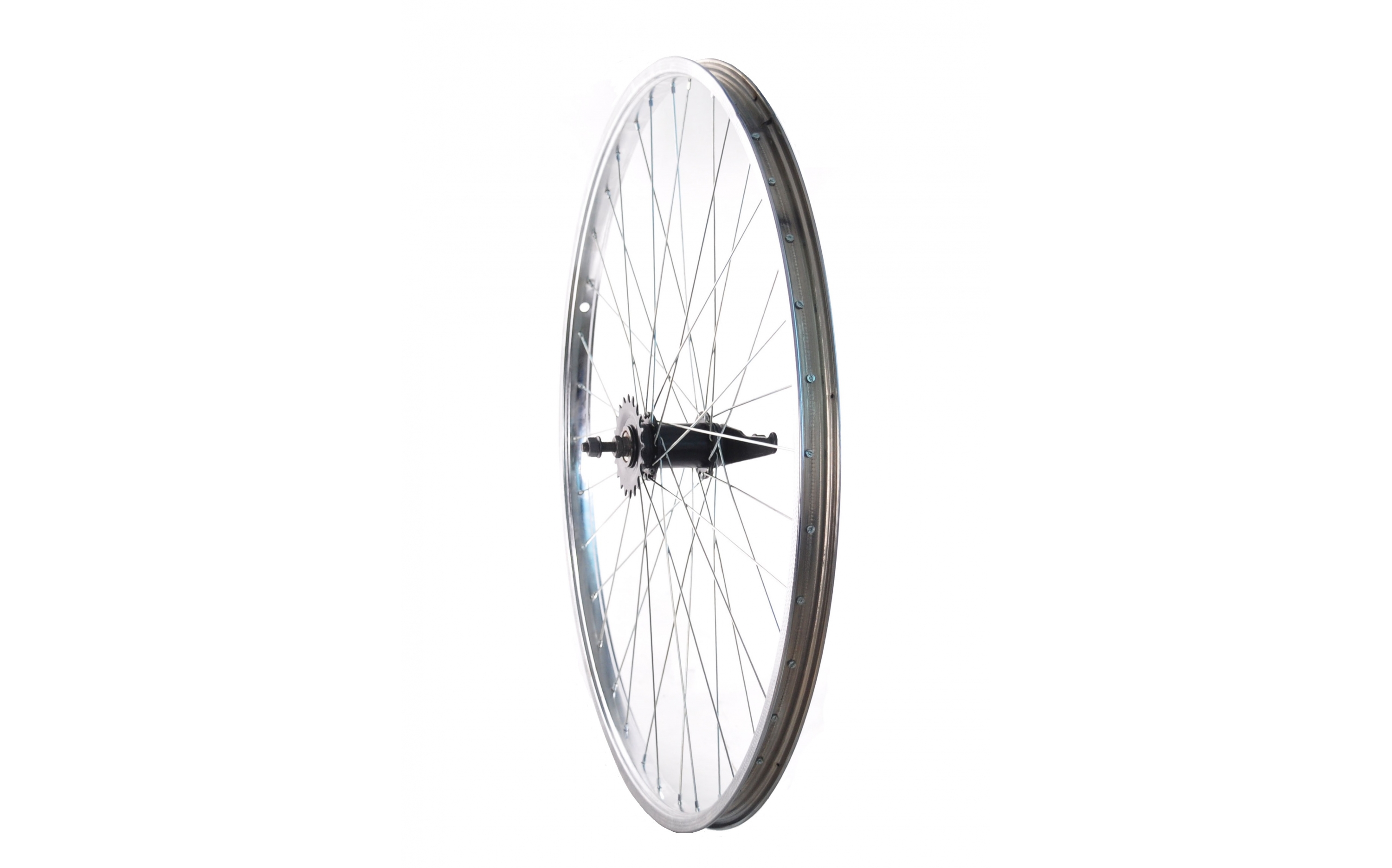 Колісний комплект СТ 28" задній 14Gх36H(Втулка гальм. Shunfeng СТ , SF-CT01, срібл.Обід Ardis СТ 28" 14Gх36Н подвійний SS-8В, хром)