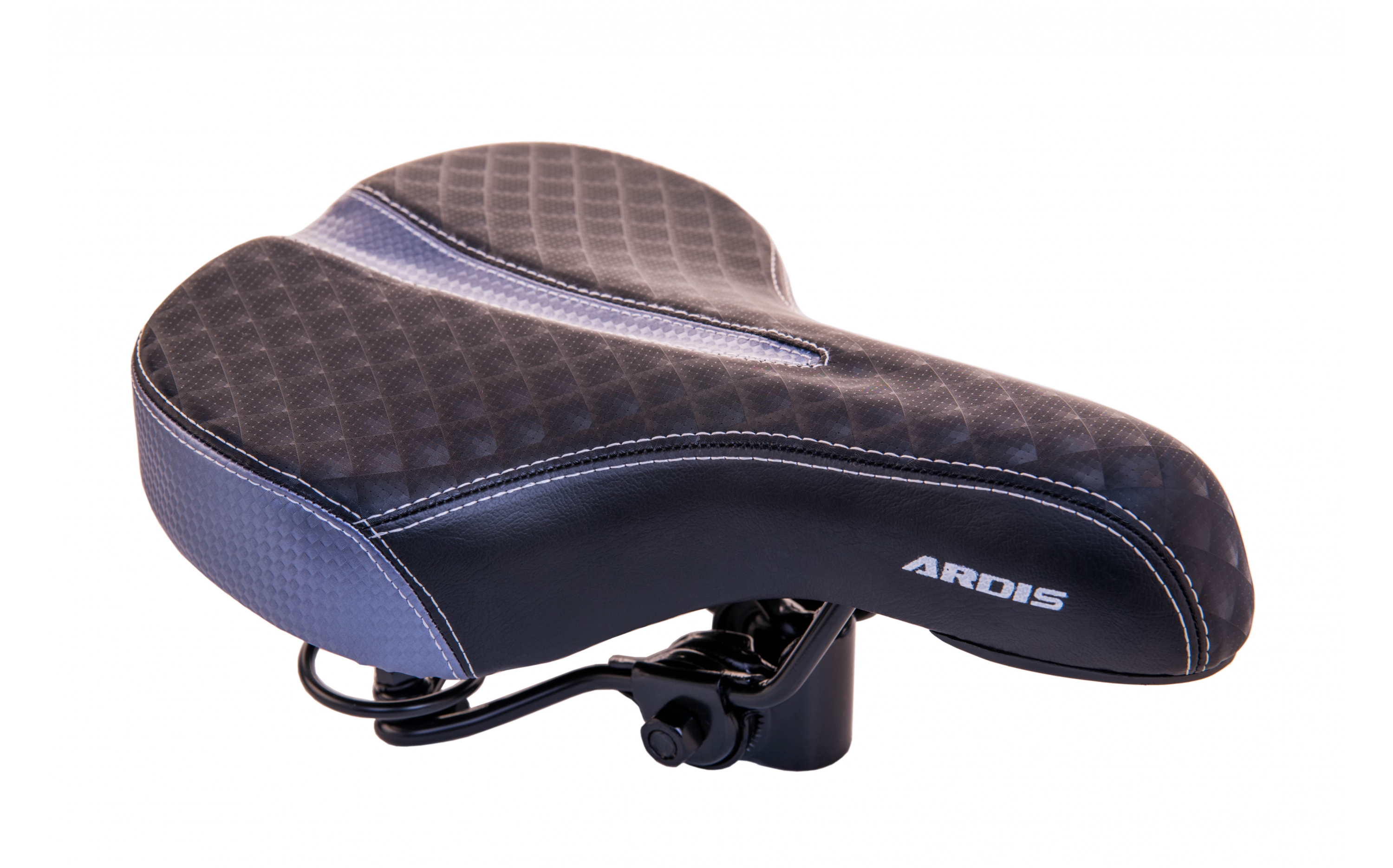 Сідло дорож. Baisike 260x180мм чорно-сіре, пружина СТ, N03