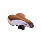 Сідло Baisike 159 біло-коричневе 260x150мм, з замком