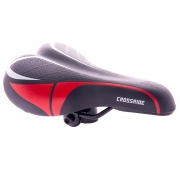 Сідло Baisike 901B чорно-червоне 240x140мм, з замком