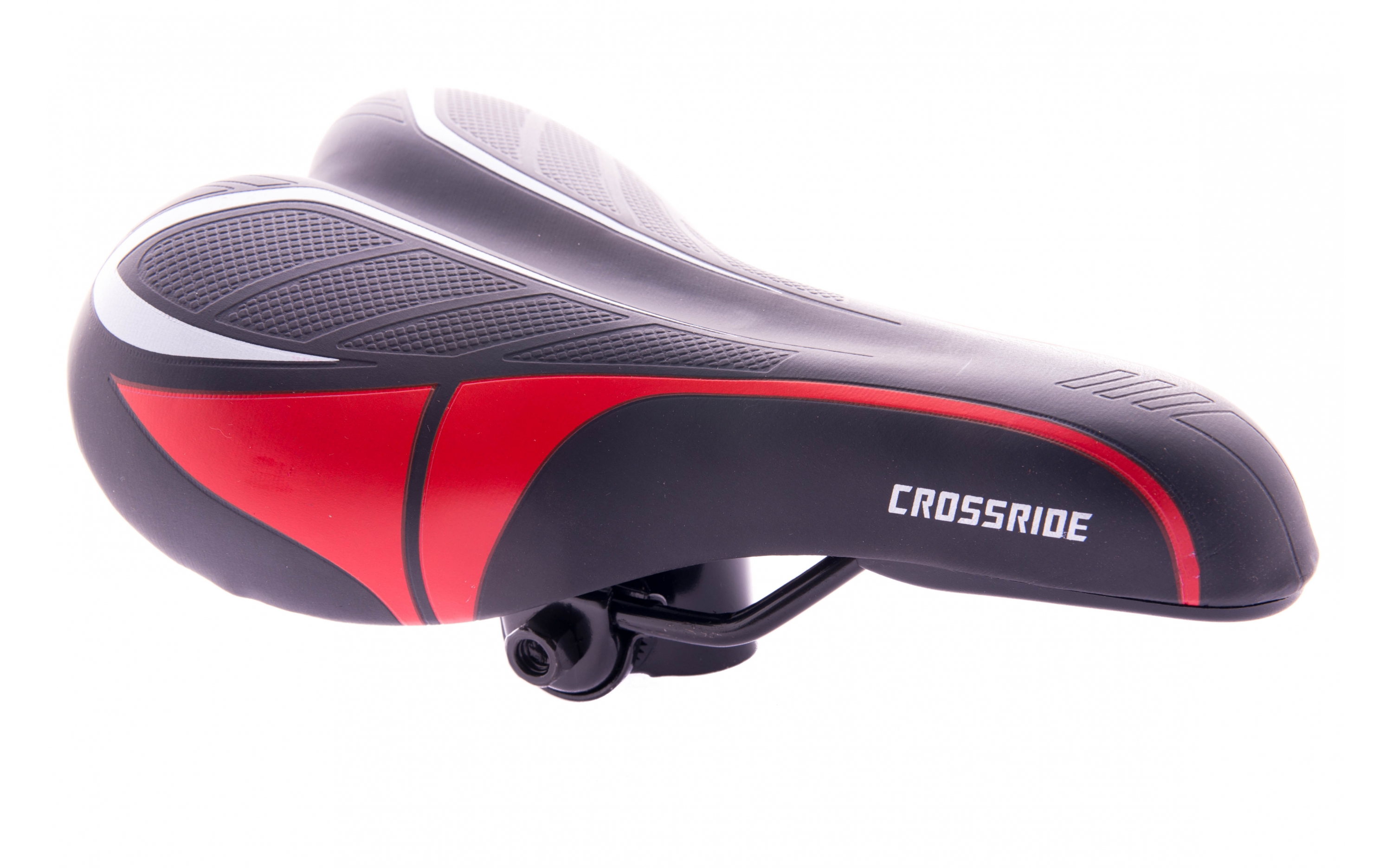 Сідло Baisike 901B чорно-червоне 240x140мм, з замком