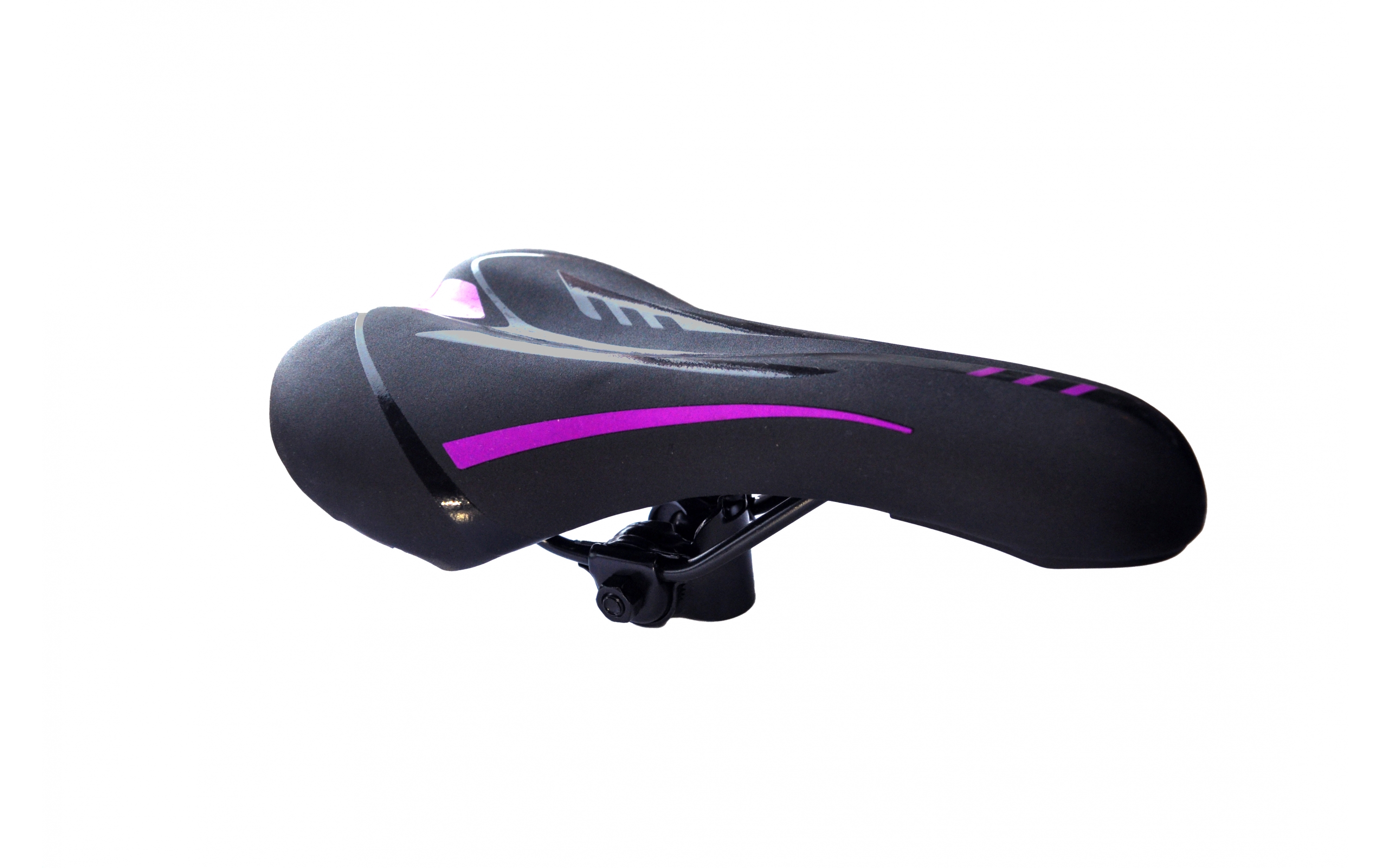 Сідло МТВ Baisike 275х140 чорно-фіолетове №851