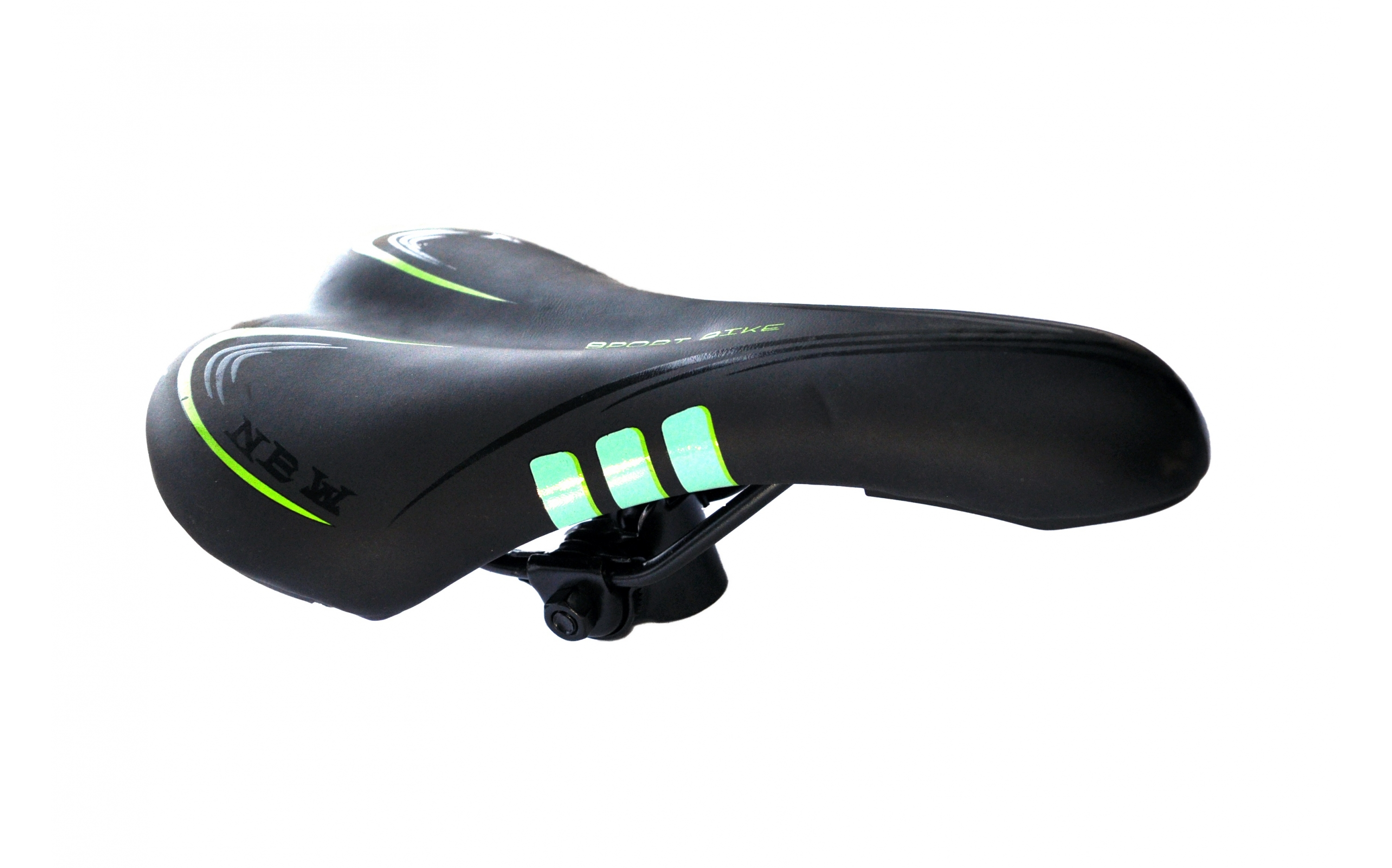 Сідло МТВ Baisike 275х160 чорно-зелене №852