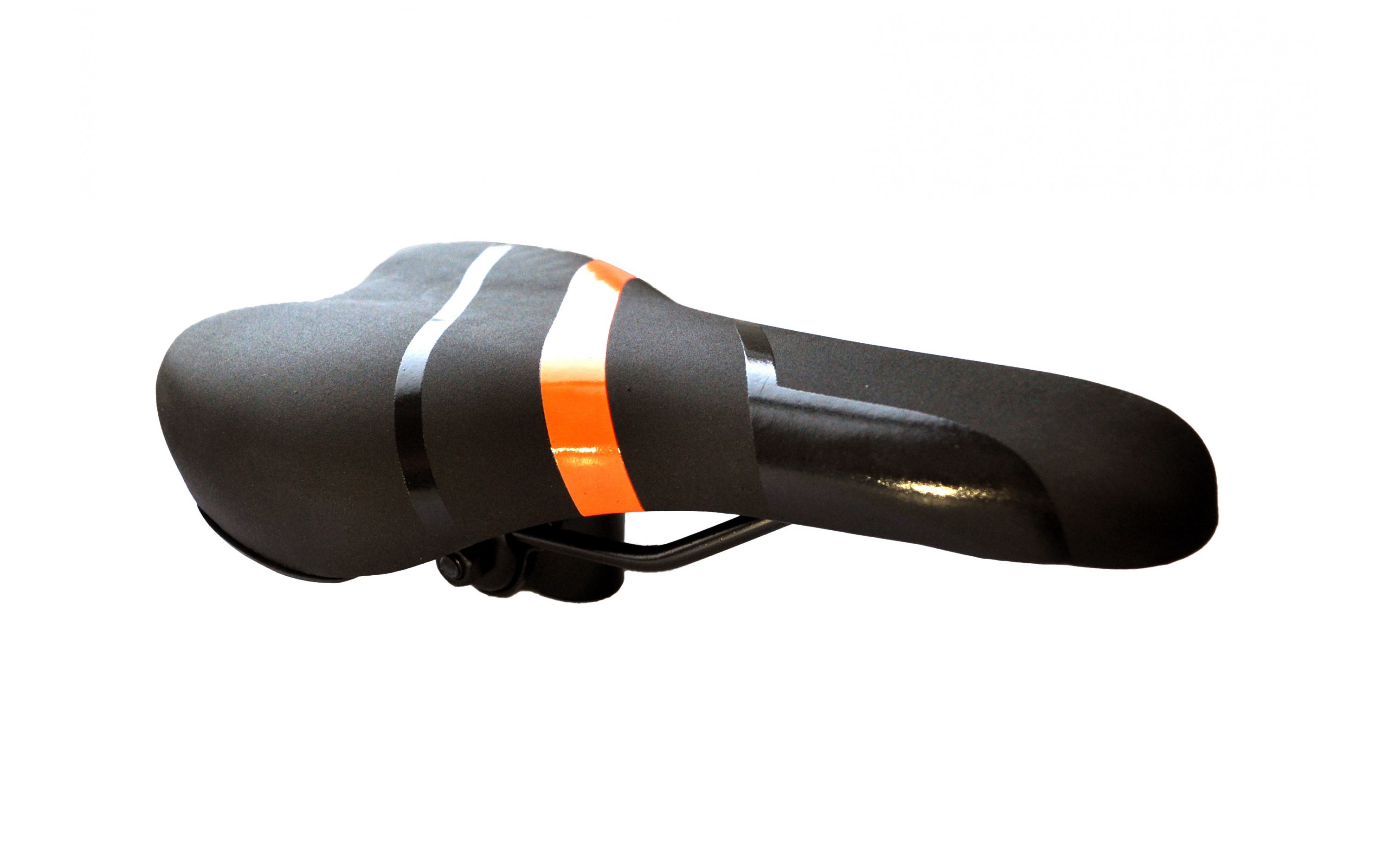 Сідло МТВ Baisike 275х160 чорно-рожеве №857