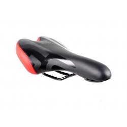 Сідло Grand Star GS-1512ВСD без замка, чорно-червоне