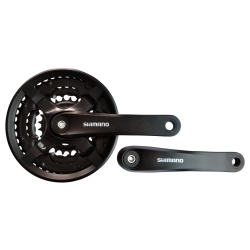 Шатун Shimano FC-TY501, 170mm, 42x34x24T, з чорн. захистом ланцюга